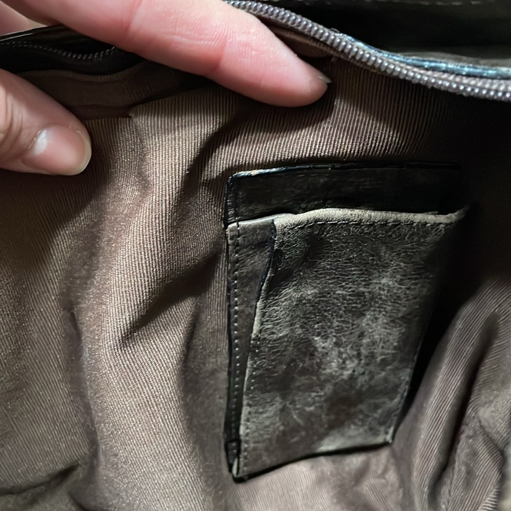 Leather boho shoulder purse - Picture 13 of 13